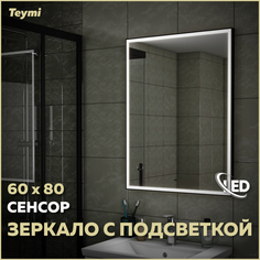 Зеркало настенное с подсветкой в ванную 60 T20303IR Teymi