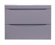 Тумба с раковиной Style Line Бергамо мини 70 подвесная серый антискрейч