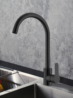 Смеситель для кухни ESKO Line K104 Black, черный