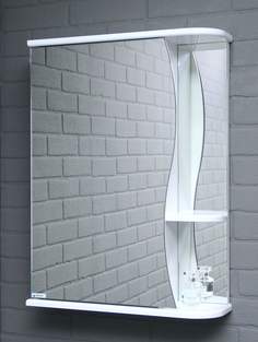 Шкаф-зеркало АЙСБЕРГ Волна 1-50 левый