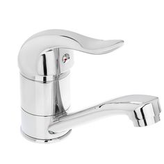 Смеситель для кухни, однорычажный, низкий излив 15см, хром, 1S15 Klabb