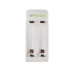 GP Зарядное устройство GP E211, для аккумуляторов 2хAA/AAA, белый