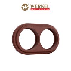 Рамка для механизмов Ретро круглая на 2 поста Werkel W0025225 Legend итальянский орех дер.
