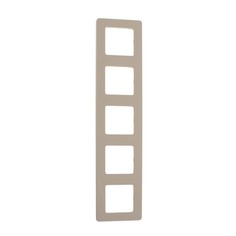 Рамка Legrand INSPIRIA, 5 пост, Слоновая кость