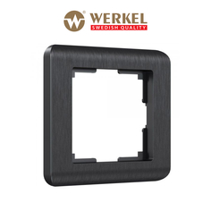 Рамка для розетки / выключателя на 1 пост Werkel W0012104 Stream графит пластик