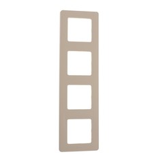 Рамка Legrand INSPIRIA, 4 пост, Слоновая кость