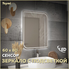 Зеркало настенное с подсветкой в ванную 60 T20264 Teymi
