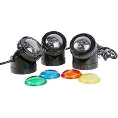 JEBAO PL1-3 LED комп-т ( 3шт) . подсветка подводная/надводная 12 V,3x1,6 W,со светодиодами