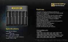 Зарядное устройство Nitecore Q6 18650/16340 на 6*АКБ