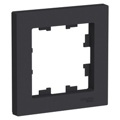 Рамка SE AtlasDesign, 1 пост, универсальная, карбон, ATN001001 No Brand