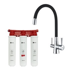 Комплект LEMARK смеситель LM3075C для кухни с фильтром BASIC для очистки воды LM3075C085