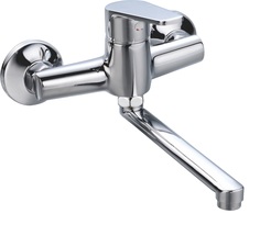 Смеситель для кухни с длинным изливом настенный VODA LV02