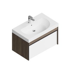 MO.80.1+1/AR Тумба MODULA подвесная 80 с ящиком 1+1, арабика Цена за 1 шт. Kerama Marazzi