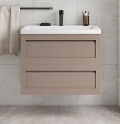 Тумба под раковину Art&Max Platino 75 AM-Platino-750-2C-SO-CM, бежевый матовый