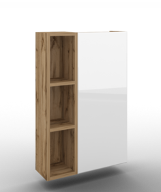 Зеркало-шкаф с полками Berta-250, в ванную. No Brand