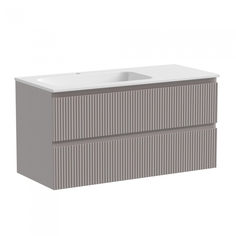 Тумба с раковиной Sancos Snob T 100 L SNT100LSM+CN7014 Doha Soft