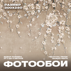 Фотообои 3d флизелиновые 300х280 Фотообойкин Сакура pes-596-3