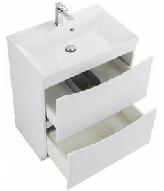 Тумба с раковиной BelBagno Marino 70-PIA-BB700/450-LV-MR-AST Bianco Lucido