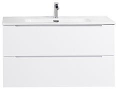 Тумба с раковиной BelBagno Etna 100-BB1000ETL Bianco Lucido