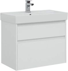 Тумба с раковиной Aquanet Nova Lite 75 242272+242338 W