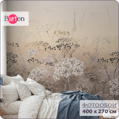 Фотообои флизелиновые 3d Bartonwall Цветы F06104-B 400х270 см