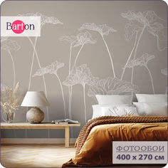Фотообои флизелиновые 3d Bartonwall Цветы F01604-B 400х270 см