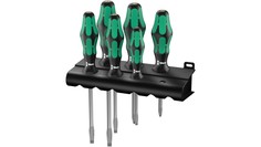 Набор отвёрток WERA + подставка, 6 пр., PZ 1x80/2x100
