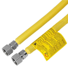 Подводка газовая сильфонная Flexitub 1/2" 30-60см гг 15-H12H12-300x600 растягивающаяся