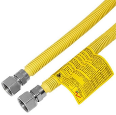Подводка газовая сильфонная Flexitub 1/2" 75-150см гг 15-H12H12-750x1500 растягивающаяся