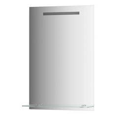 Зеркало для настенное EvoformLEDline-S с полочкой, встроен LED-светильником 50 x 75 см
