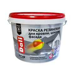 Краска резиновая Dali 273859, глубокоматовая, 12 кг, RAL 7024, серый графит