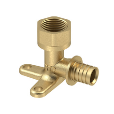 Водорозетка аксиальная RTP 34753 для труб теплый пол PEX-a, DN16, 1/2", н/р РосТурПласт