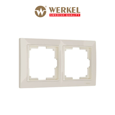 Рамка для розетки / выключателя на 2 поста Werkel W0022003 Snabb Basic слоновая кость