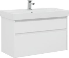 Тумба с раковиной Aquanet Nova Lite 100 242581+242907 W