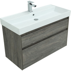 Тумба с раковиной Aquanet Nova Lite 100 242582+242907 дуб рошелье
