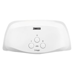 Водонагреватель ZANUSSI 3-logic TS, проточный, 5.5кВт, кран и душ, белый [нс-1064836]