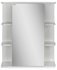 Зеркало-шкаф BESTEX Бриз, 60x17,5x70 без светильника, правый, навесной, белый