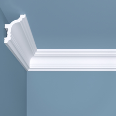 Карниз bello deco К9 потолочный 60х45х2000 мм, 1 шт., белый
