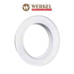 Рамка для механизмов Ретро круглая на 1 пост Werkel W0015101 Favorit Runda белый стекло