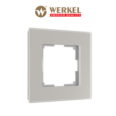 Рамка для розетки/выключателя на 1 пост Werkel Senso W0013117 дымчатый soft-touch