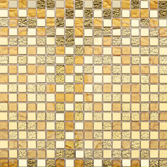 Стеклянная мозаика StarMosaic Metal золотая 30x30 см 1236070