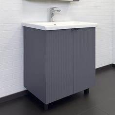 Тумба COMFORTY "Лима-70" антрацит с раковиной Como 70