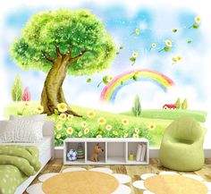 Фотообои ARTDELUXE KIDS Сказочный пейзаж флизелиновые 140х100см