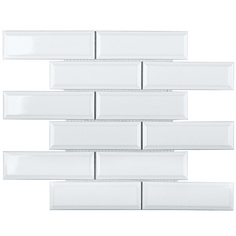 Керамическая мозаика StarMosaic Brick&Metro белая 30,6х30,6 см