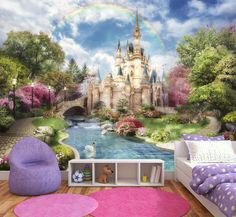 Фотообои ARTDELUXE KIDS Сказочный замок с животными флизелиновые 400х290см