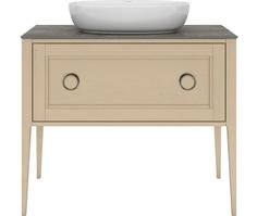 PL.CN.100.1/CAP.M Тумба PLAZA Classic NEO напольная 1 ящик 100, капучино матовый Kerama Marazzi