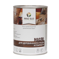 Масло для деревянного пола, лестниц и паркета MAZ-SLO, бесцветное 1л