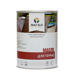 Масло для террас и садовой мебели MAZ-SLO 5007-18 цвет Махагон 1л