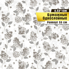 Обои бумажные Саратовская обойная фабрика Сирень арт.817-02, 0,53*10м