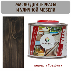 Масло для террас и садовой мебели MAZ-SLO 5007-1-08 цвет "Графит" 0,35л